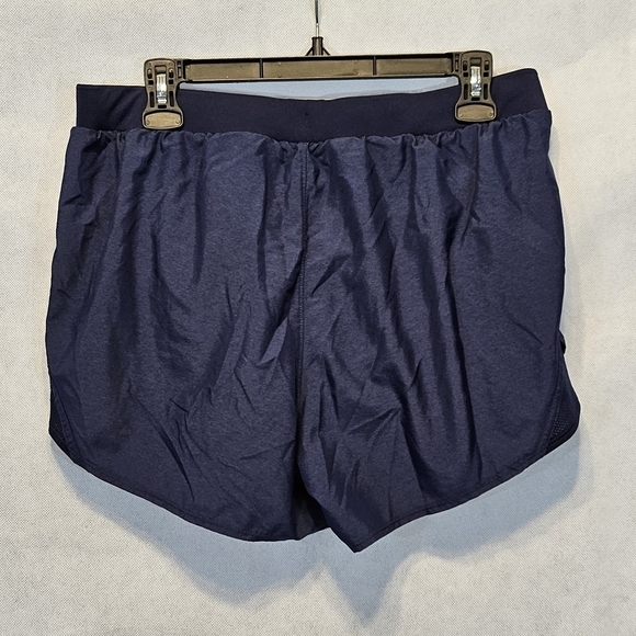 Under Armour Navy Blue Loose Heatgear Athletic Running Shorts Size L - Picture 2 of 7